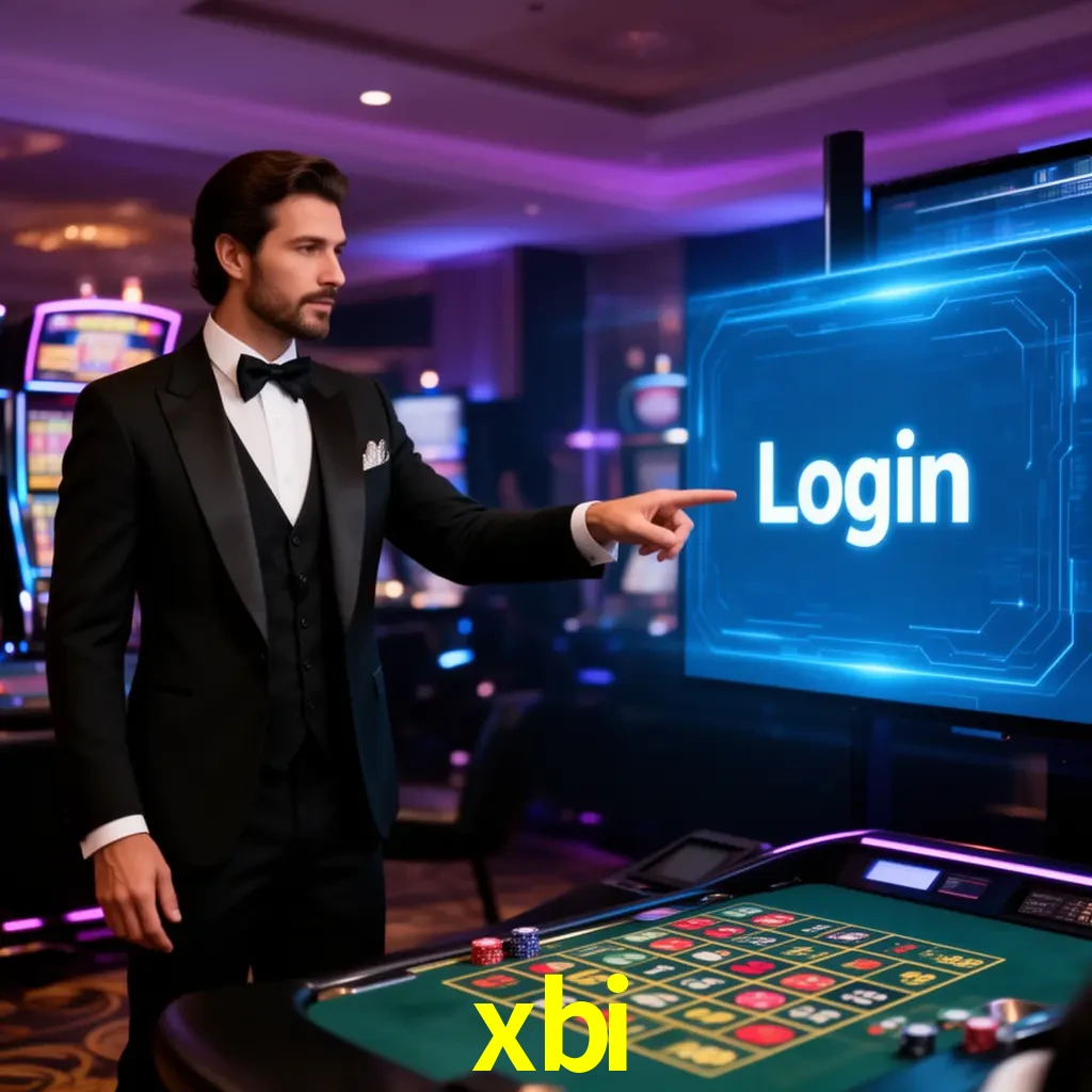 xbi Login - OTP, cuenta y soporte Pantalla xbi Login con OTP, contraseña, cuenta segura y soporte móvil